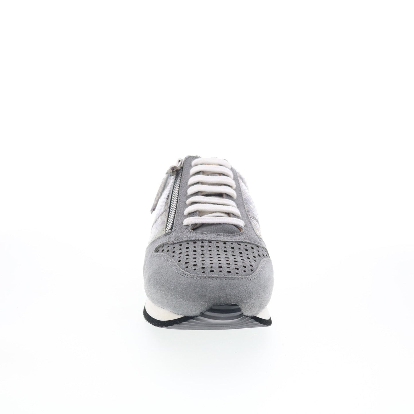 Trotters Infinity T2169-027 Womens Gray Wide Leather Lifestyle Sneakers Shoes
