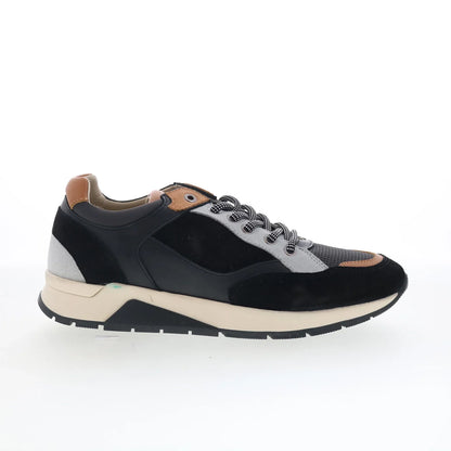 Pajar Telay PDPAS00558.01 Mens Black Suede Lace Up Lifestyle Sneakers Shoes