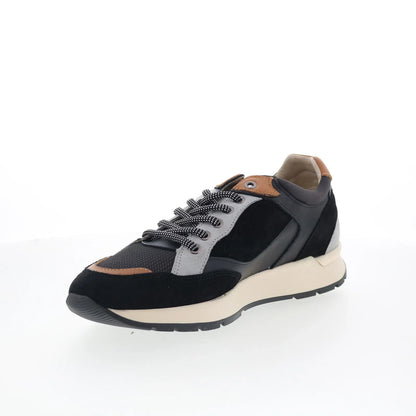 Pajar Telay PDPAS00558.01 Mens Black Suede Lace Up Lifestyle Sneakers Shoes