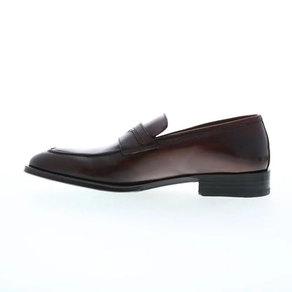 Pastori by Di Bianco Titus Deco Mens Brown Loafers & Slip Ons Penny Shoes