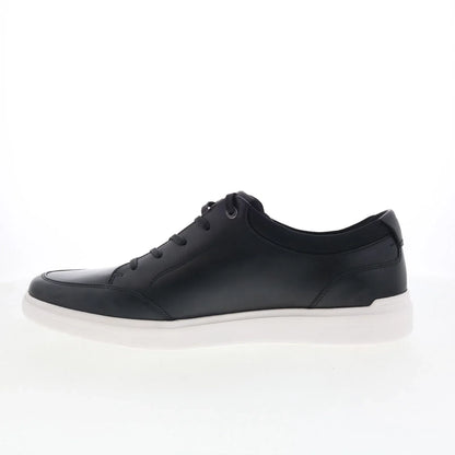 Rockport TM Court Blucher CJ1409 Mens Black Leather Lifestyle Sneakers Shoes