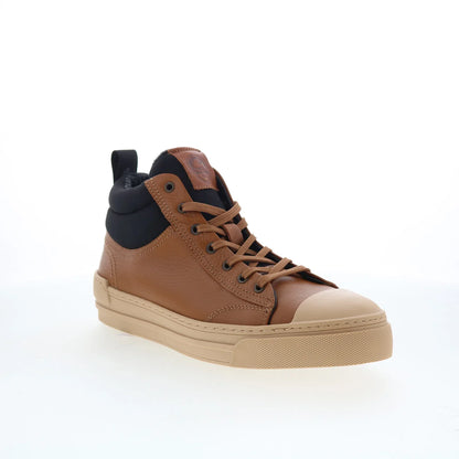 Pajar Tray PDPAB00601.01 Mens Brown Leather Lace Up Lifestyle Sneakers Shoes