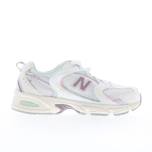 New Balance 530 U530NEB Mens White Mesh Lace Up Lifestyle Sneakers Shoes