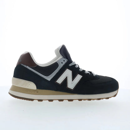 New Balance 574 U5748SB Mens Gray Nubuck Lace Up Lifestyle Sneakers Shoes