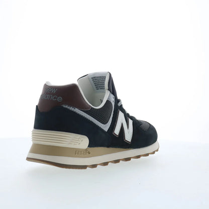 New Balance 574 U5748SB Mens Gray Nubuck Lace Up Lifestyle Sneakers Shoes