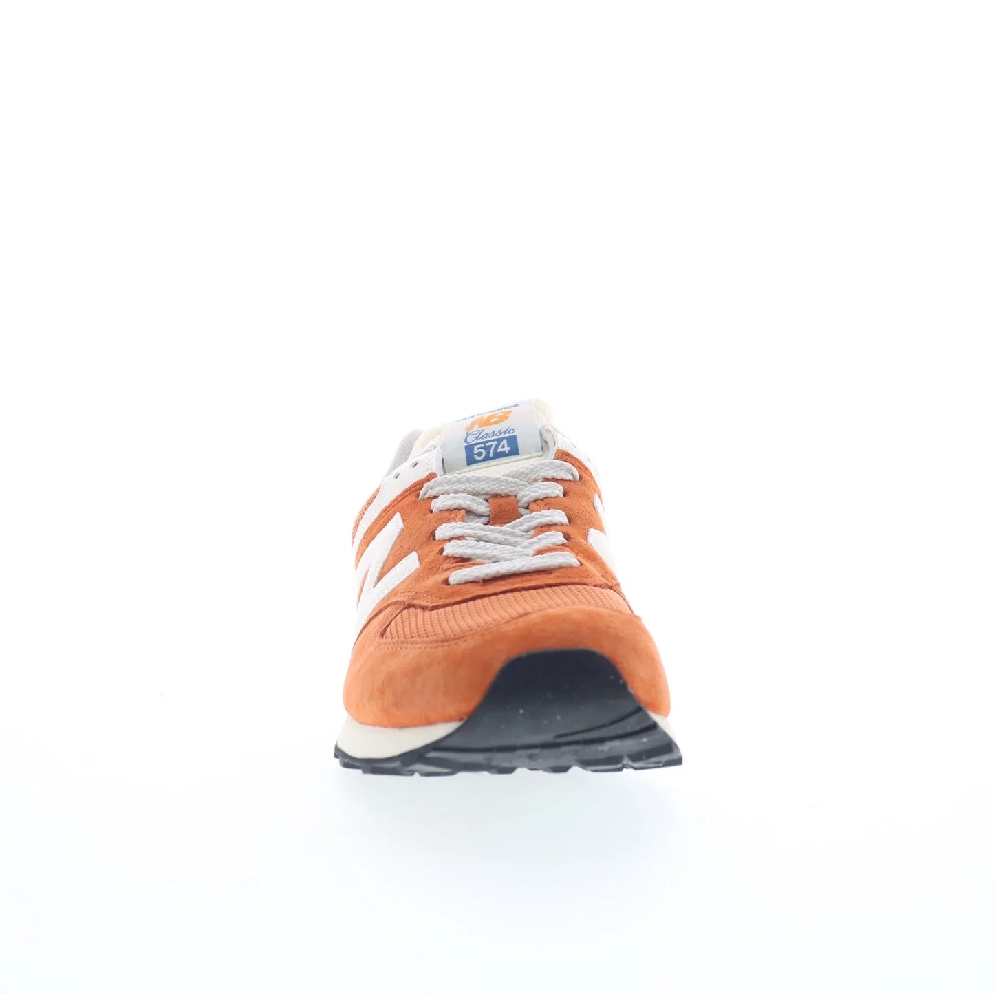 New Balance 574 U574VPA Mens Orange Suede Lace Up Lifestyle Sneakers Shoes