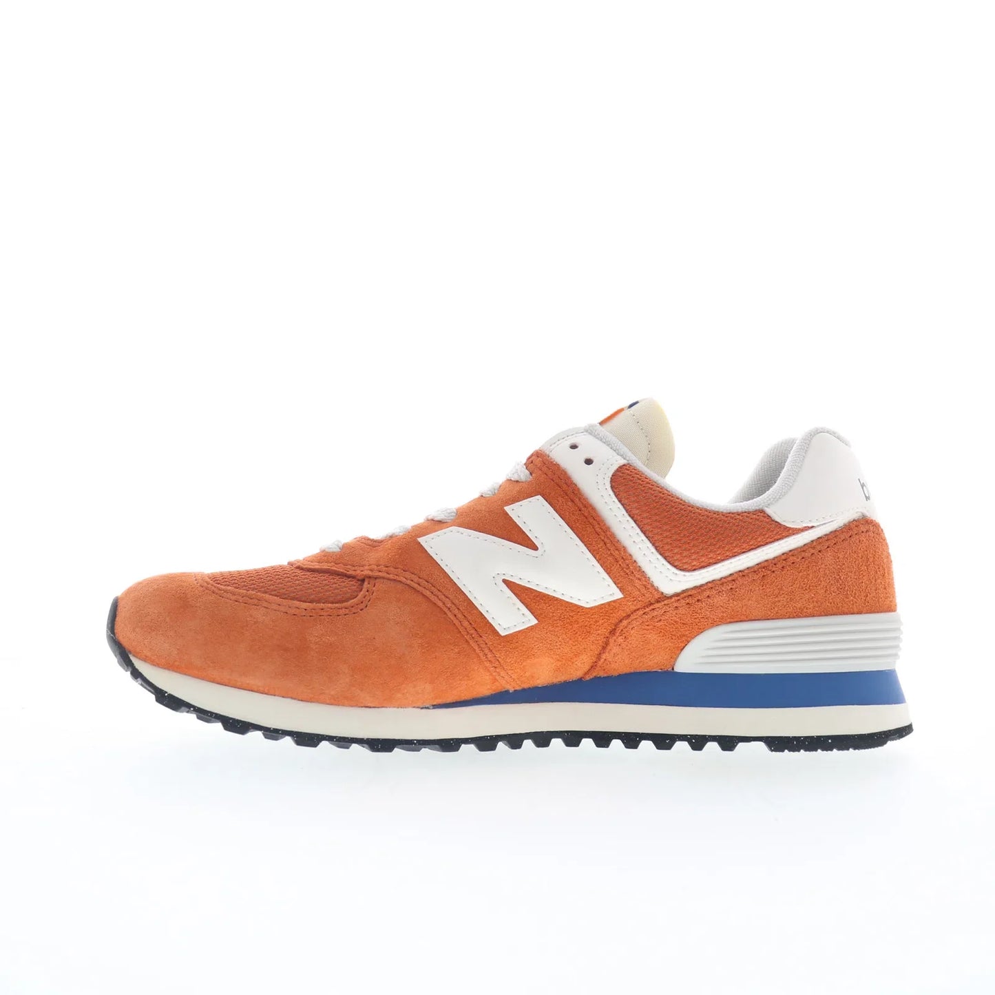 New Balance 574 U574VPA Mens Orange Suede Lace Up Lifestyle Sneakers Shoes