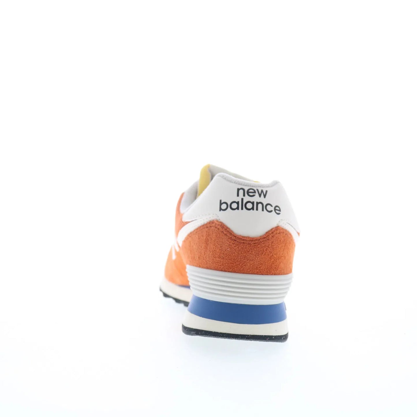 New Balance 574 U574VPA Mens Orange Suede Lace Up Lifestyle Sneakers Shoes