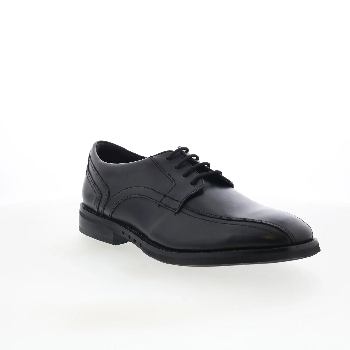 Clarks Un Hugh Way 26169530 Mens Black Wide Oxfords & Lace Ups Casual Shoes