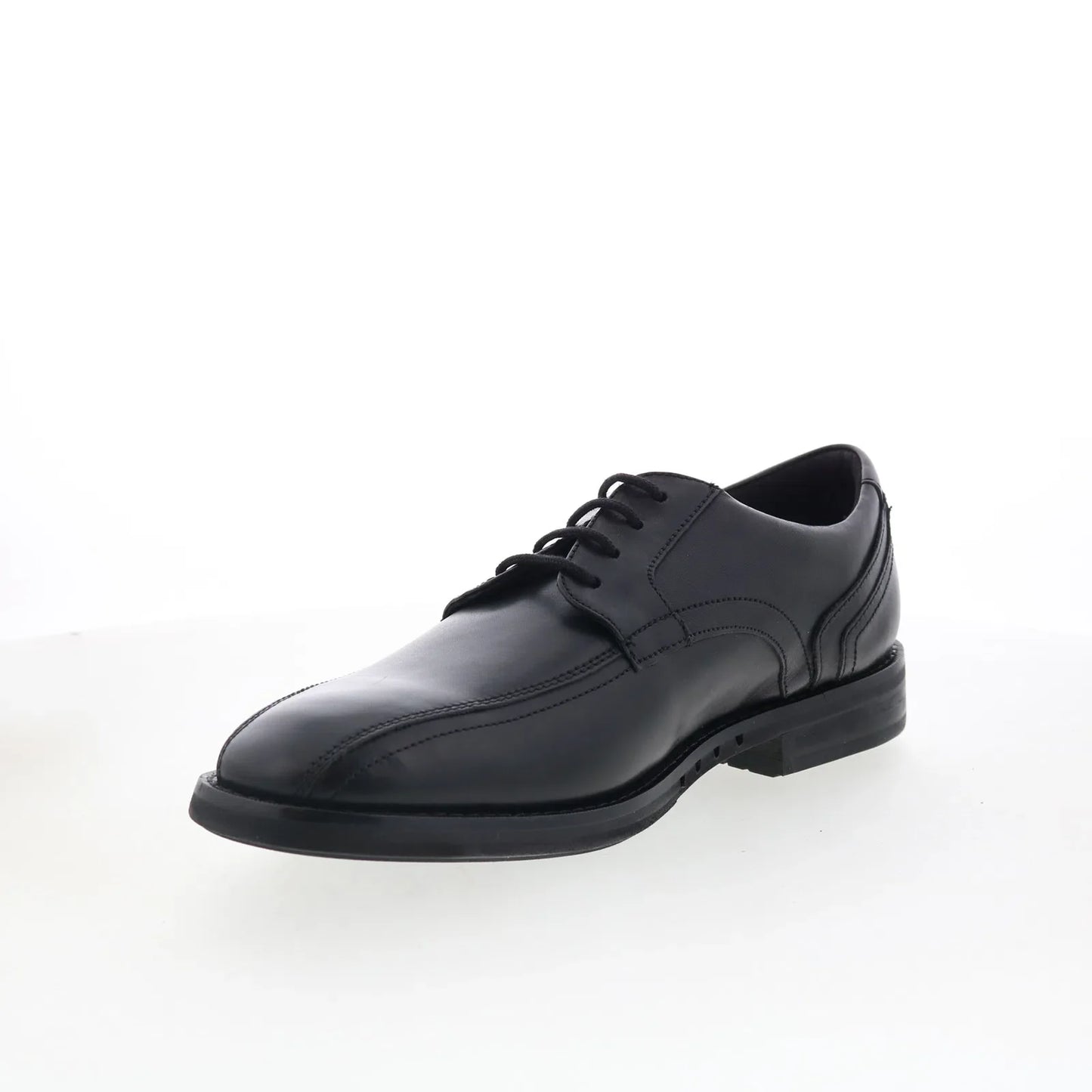 Clarks Un Hugh Way 26169530 Mens Black Oxfords & Lace Ups Casual Shoes