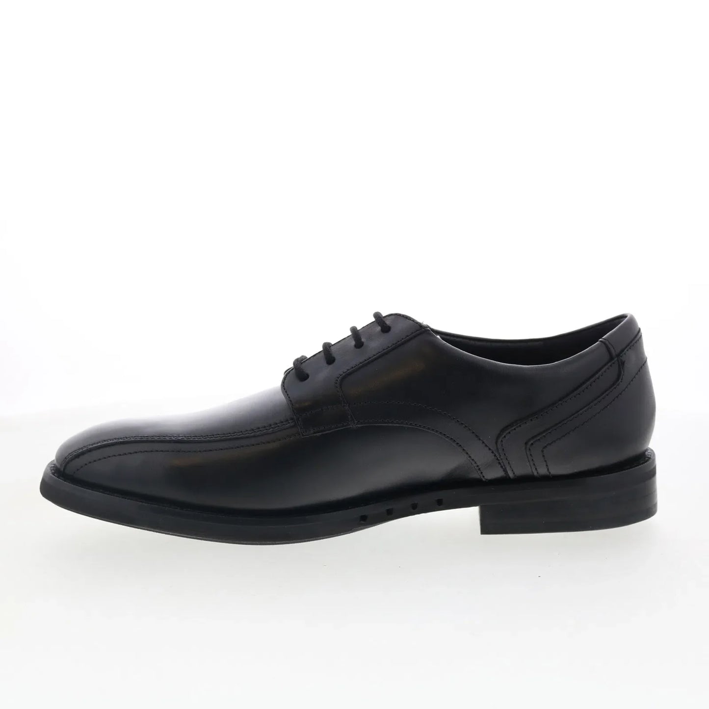 Clarks Un Hugh Way 26169530 Mens Black Wide Oxfords & Lace Ups Casual Shoes