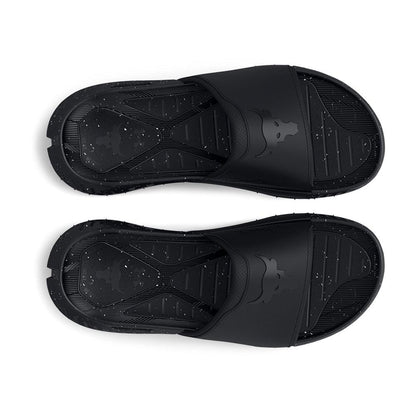 UA Project Rock 3 Slides :Black | Pitch Grey