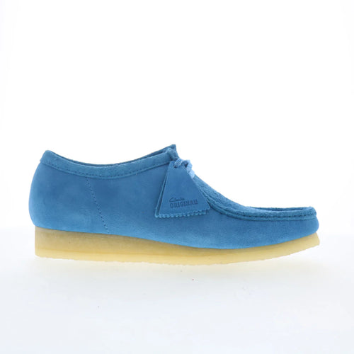 Clarks Wallabee 26182823 Mens Blue Suede Oxfords & Lace Ups Casual Shoes