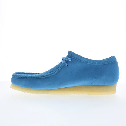 Clarks Wallabee 26182823 Mens Blue Suede Oxfords & Lace Ups Casual Shoes
