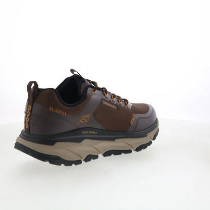 Skechers Waterproof D'Lux Journey - Slate Peak Mens Brown Athletic Shoes