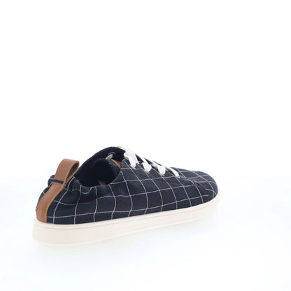Spenco Windowpane SP1202BLK Womens Black Wide Lifestyle Sneakers Shoes