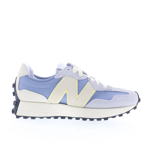 New Balance 327 WS327SSC Womens Gray Suede Lace Up Lifestyle Sneakers Shoes