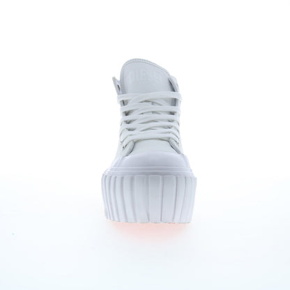 Diesel S-Hanami Mid W Womens White Leather Lifestyle Sneakers Shoes
