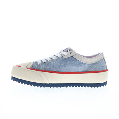 Diesel S-Principia Low W Womens Blue Canvas Lifestyle Sneakers Shoes