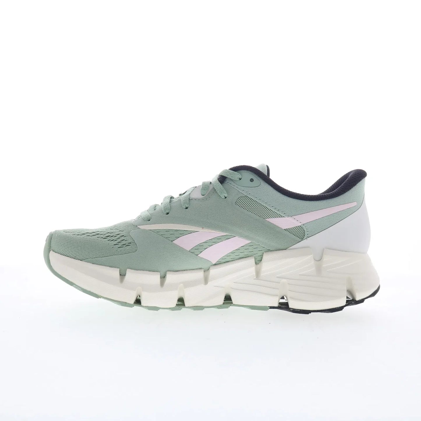 Reebok Zig Dynamica 5 Womens Green Mesh Lace Up Lifestyle Sneakers Shoes