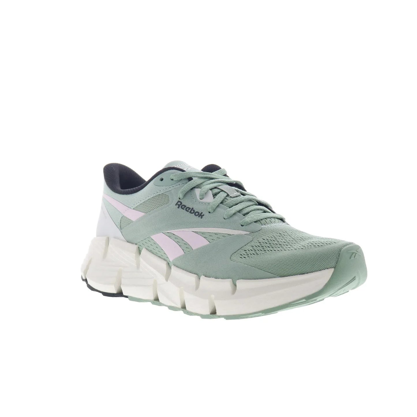 Reebok Zig Dynamica 5 Womens Green Mesh Lace Up Lifestyle Sneakers Shoes